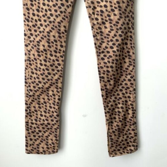 WeWoreWhat Cheetah Print Stiletto Slit Hem Jeans 30 - Picture 8 of 12